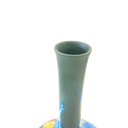 527 - Dutch Gouda Bloemen vase 13 inches tall