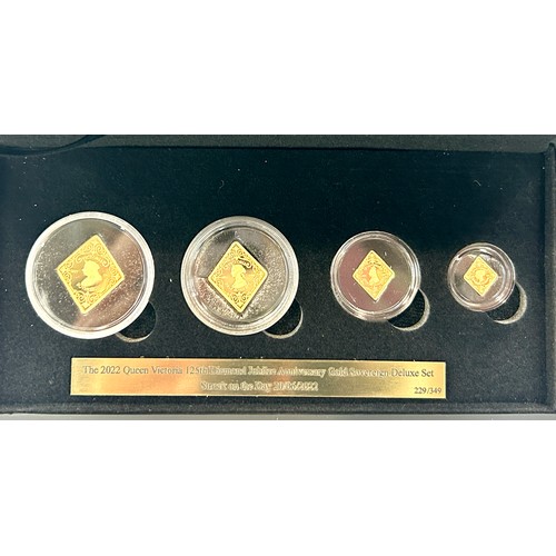 361 - 2022 Queen Victoria 125th Diamond Jubilee Anniversary 22ct Gold Sovereign Deluxe Set, comprising Gol... 