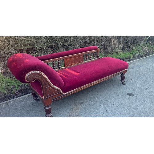 349 - Edwardian chaise lounge