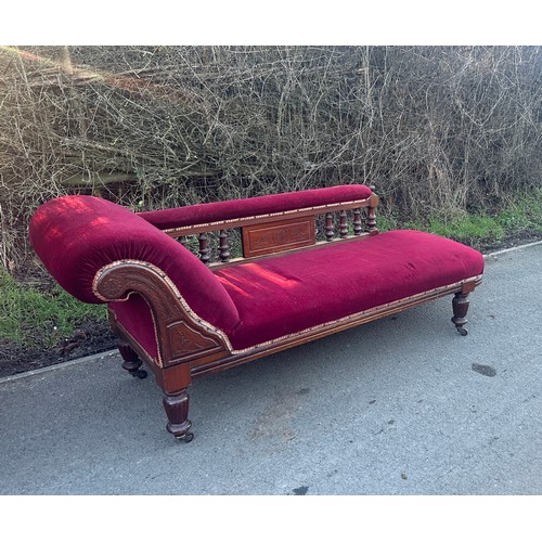 349 - Edwardian chaise lounge