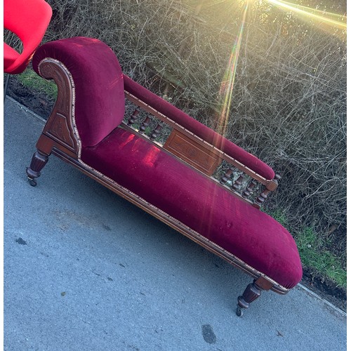 349 - Edwardian chaise lounge