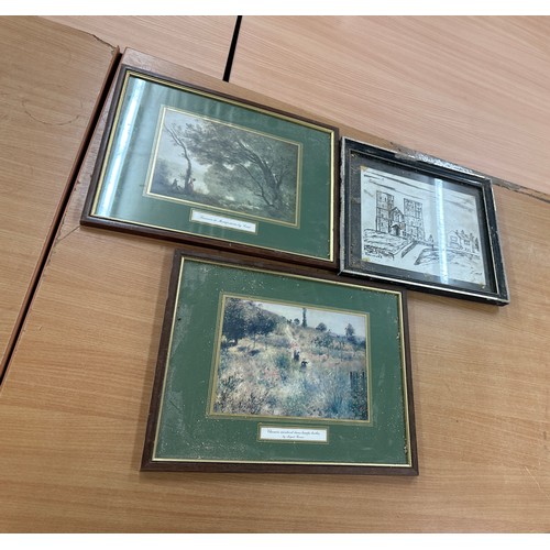 68 - Three framed pictures measures approximately 15 inches wide 12 inches long