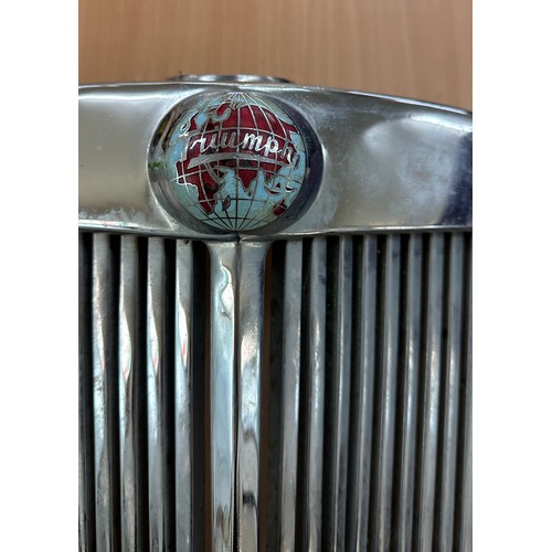 136 - Vintage Triumph grill 21 inches by 24 inches by 10 inches