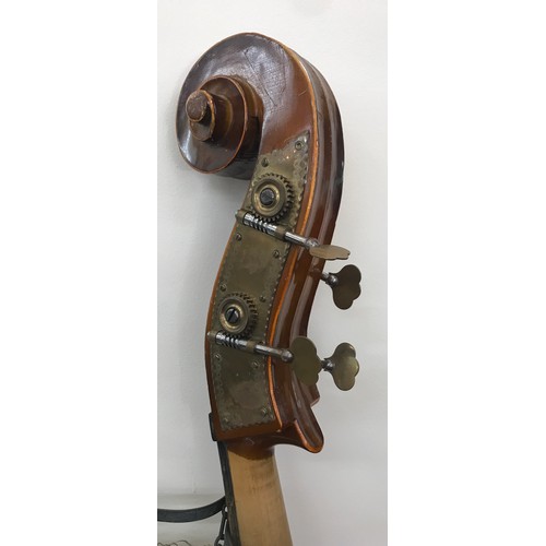 290 - Vintage double bass 69 inches long 20 inches wide depth 8 inches