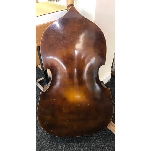 290 - Vintage double bass 69 inches long 20 inches wide depth 8 inches