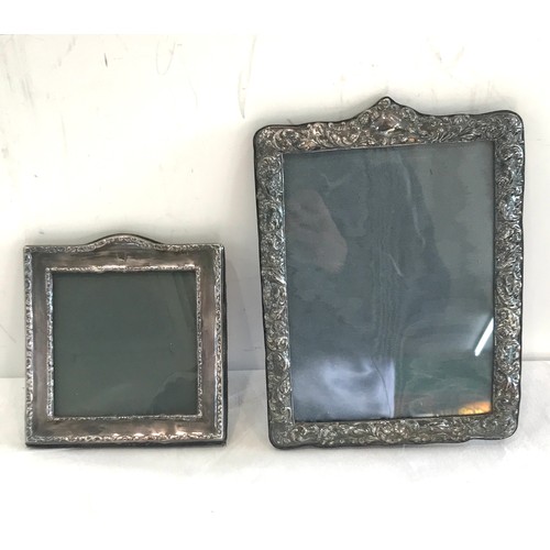 373 - 2 Silver hallmarked photo frames