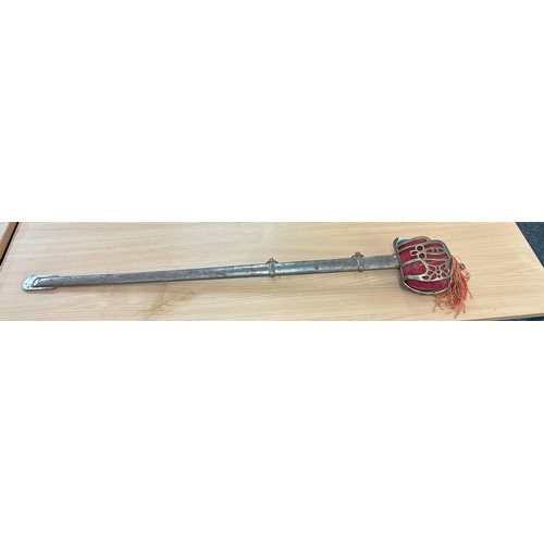 506 - Replica Scottish basket hilt sword