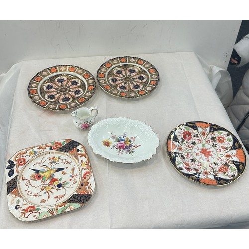 612 - Selection of Royal Crown Derby to include plates, dish and small jug