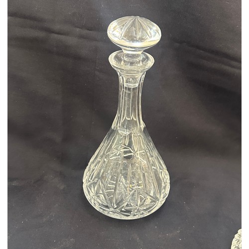 182 - Selection of glassware includes Decanters, bowl etc