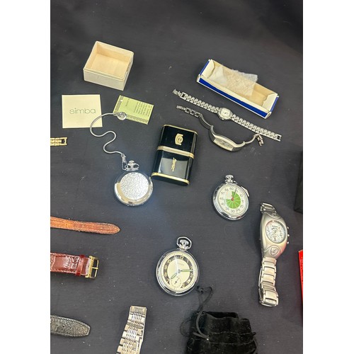 547 - Large selection of vintage and later watches includes Accurist etc