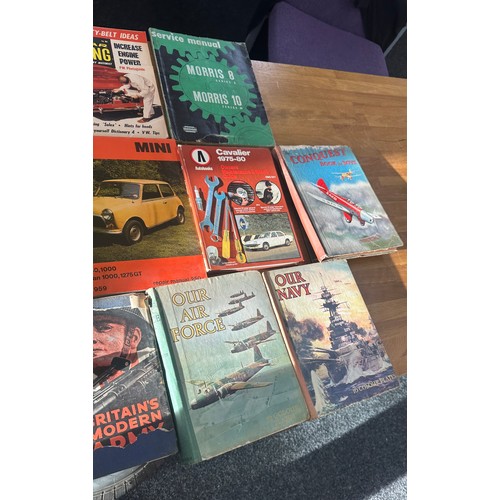 257 - Selection of vintage books includes Autodata, Britain moden art etc