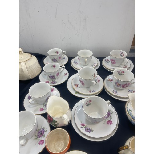 203 - Large selection of part tea services