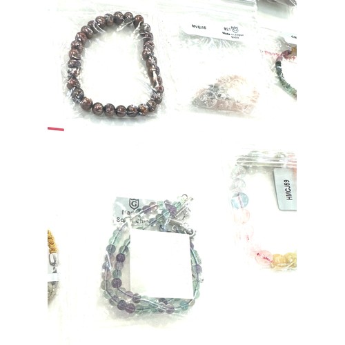 489 - Selection of Gemporia gemstone bracelets, 2 with COAs