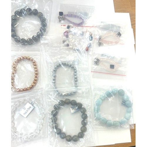 499 - Selection of Gemporia gemstone bracelets