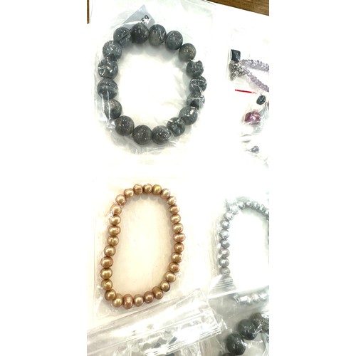 499 - Selection of Gemporia gemstone bracelets