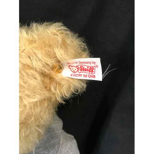 54 - Boxed Steiff Teddy Bear Jean Paul Gaultier with COA, bag, no 575.  EAN 661723, no box