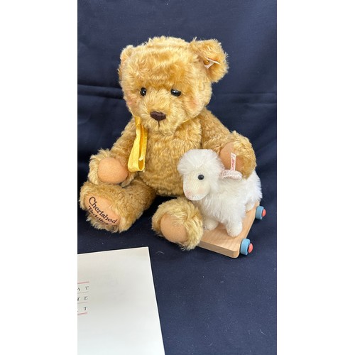 42 - Boxed limited edition Steiff chelsea bear blond 33cm with COA