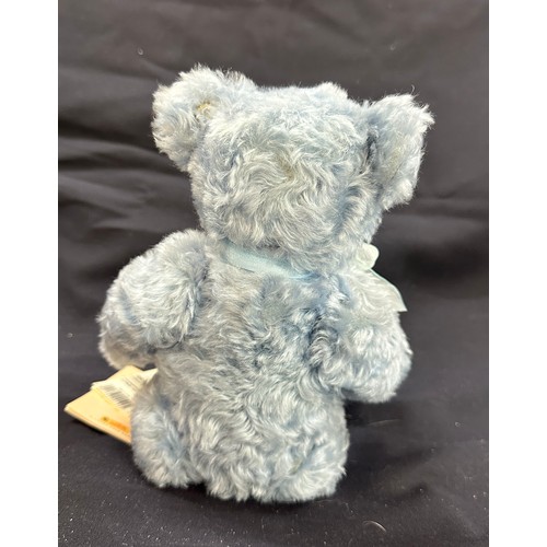 59 - Steiff 001925 Classic Collection Fully Jointed blue Plush with original box, 10 inches tall