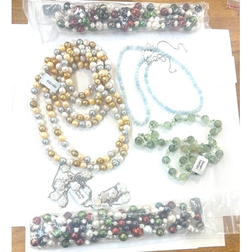 496 - Selection of Gemporia gemstone jewellery includes necklaces etc