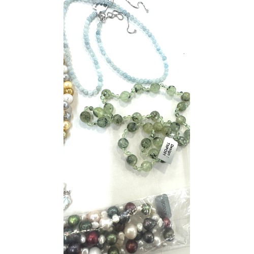 496 - Selection of Gemporia gemstone jewellery includes necklaces etc