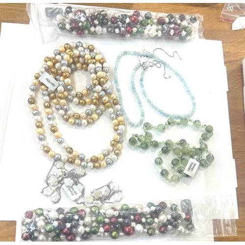 496 - Selection of Gemporia gemstone jewellery includes necklaces etc