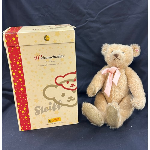 27 - Steiff  teddy bear 03853 30 cm tall, with original box
