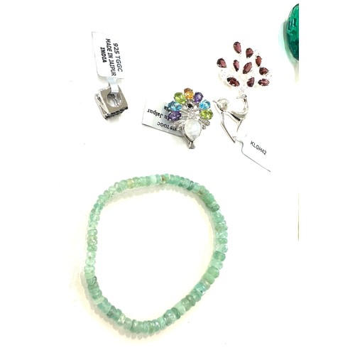 495 - Selection of Gemporia gemstone jewellery and a set of clasp helpers