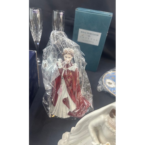 242 - Selection of miscellaneous includes Boxed Royal Doulton RD24886, Royal Worcester glass etc