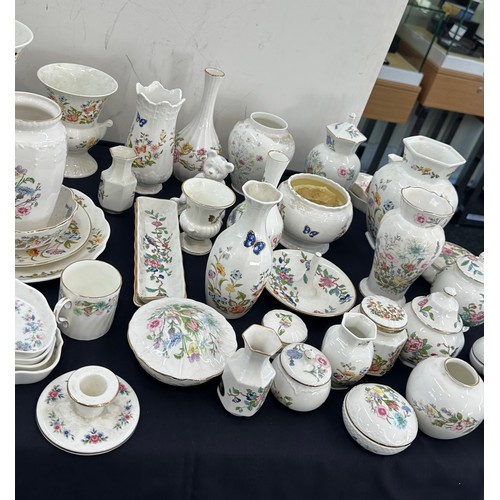 172 - Large selection of Ainsley collectable porcelain to include Cottage garden, Pembroke etc