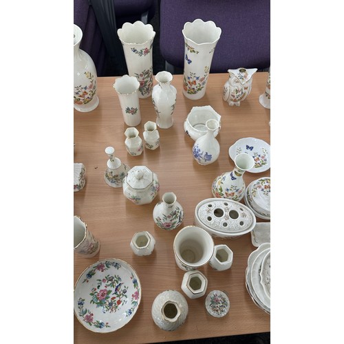 175 - Large selection of Ainsley collectable porcelain to include Cottage garden, Pembroke etc