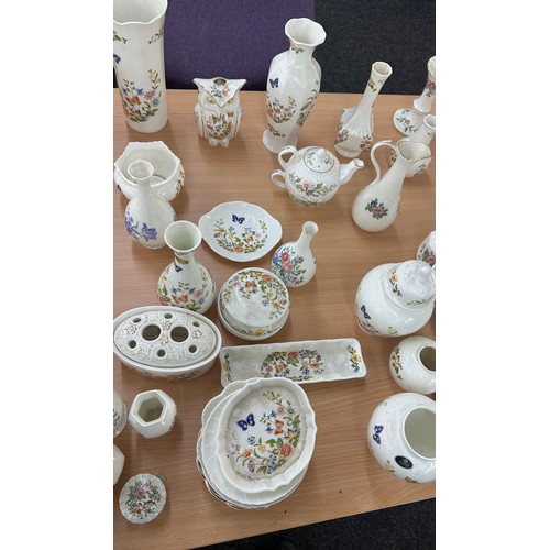 175 - Large selection of Ainsley collectable porcelain to include Cottage garden, Pembroke etc