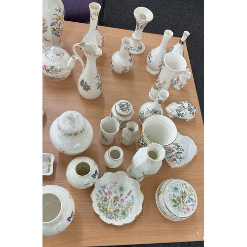 175 - Large selection of Ainsley collectable porcelain to include Cottage garden, Pembroke etc