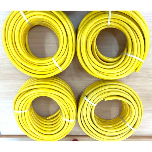 149 - Four 30 metre hose pipes