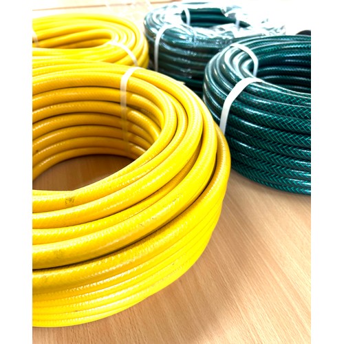 291 - Four 30 metre hose pipes