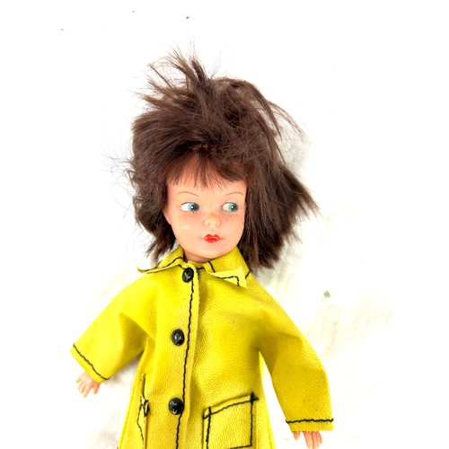 60 - Pedigree Sindy, early patch brunette dolls with painted eyebrows, eyes and lips, hair has been cut