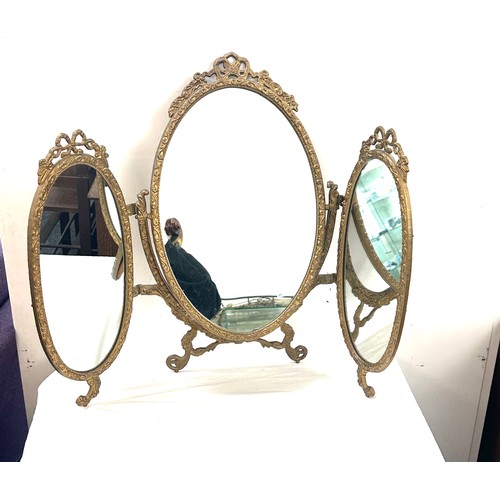 314 - Gilt framed triple dressing table mirror