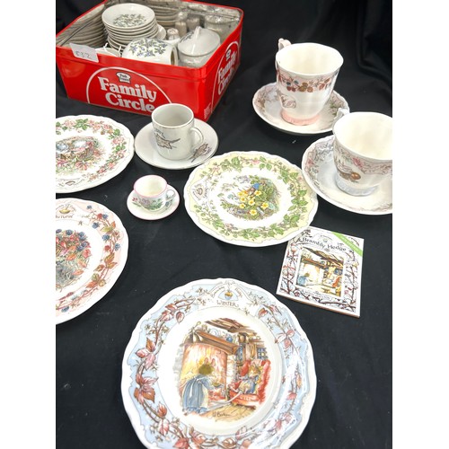 176 - Selection of miniature tea service items to include Crown Derby and Royal Doulton