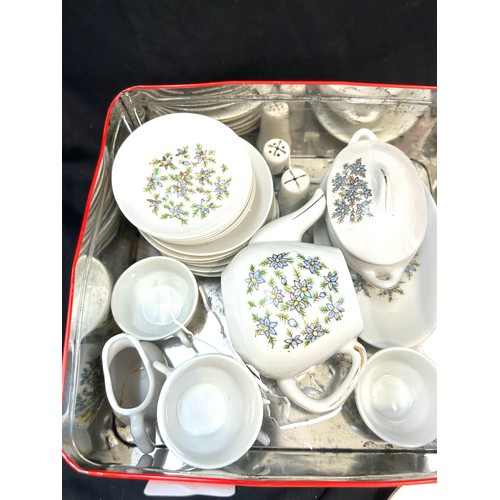 176 - Selection of miniature tea service items to include Crown Derby and Royal Doulton