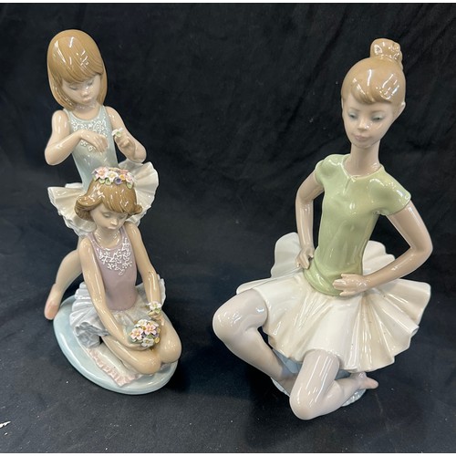 599 - 2 Lladro ballerina figures, both in good overall condition