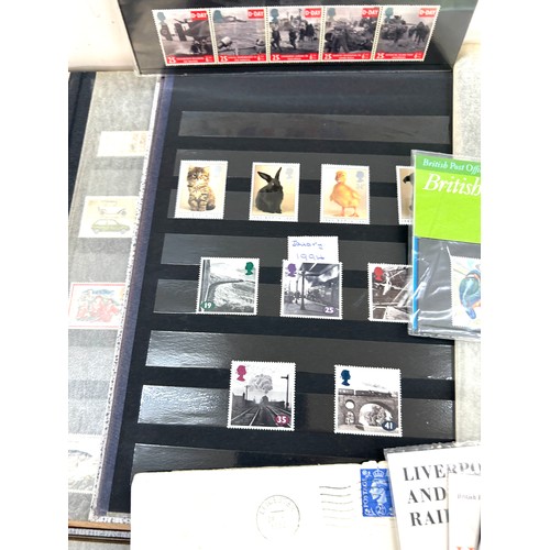 219 - Selection of stamps to include 3 albums and first day covers