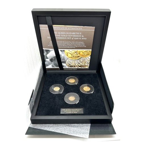 426 - Cased limited edition Hattons Queen Elizabeth II platinum jubilee lifetime 24 carat gold half sovere... 