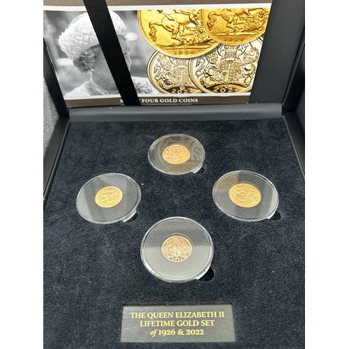 426 - Cased limited edition Hattons Queen Elizabeth II platinum jubilee lifetime 24 carat gold half sovere... 