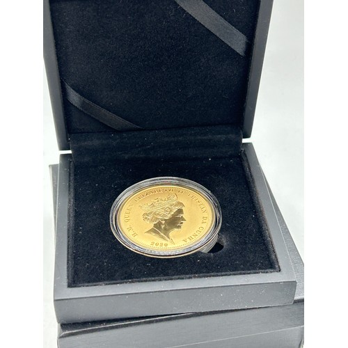 417 - Cased limited edition Hattons 2020 22 carat Dunkirk 80th anniversary gold five pound coin