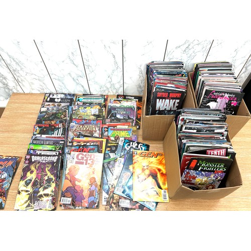 240 - Large selection of a variety of comics to include DC, Project Super powers, The Wake etc approx 300+... 