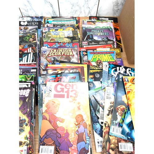 240 - Large selection of a variety of comics to include DC, Project Super powers, The Wake etc approx 300+... 