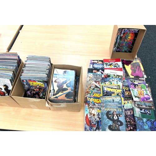 229 - Large selection of a variety of comics to include Teen titans, Peter Canon, Monster Hunter etc appro... 