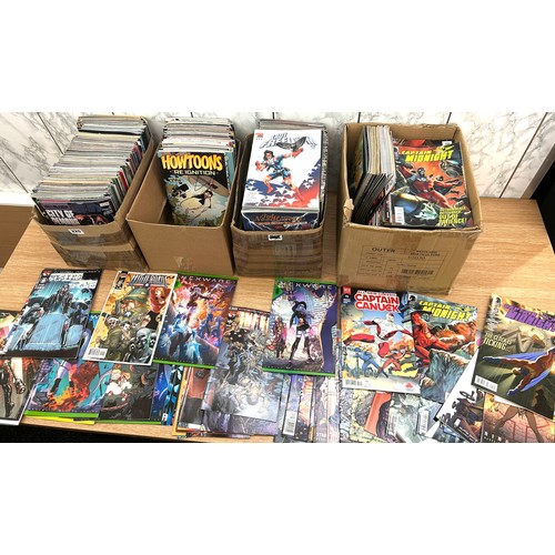 206 - Large selection of comics to include Captain Midnight, Hexware, High roads etc approx 300+ comics