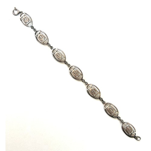 462 - Ladies Silver macintosh bracelet length 7 inches