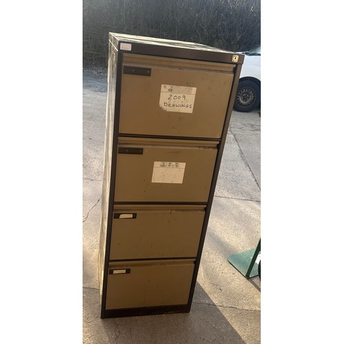 100R - Four drawer filing cabinet