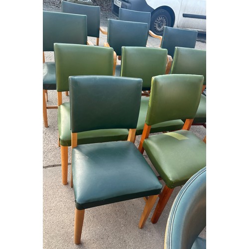 368 - verco vintage board room chairs 16 in total 10 with arms